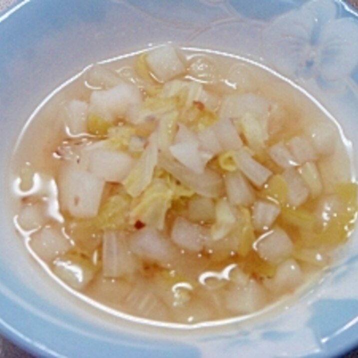 白菜梅干スープ